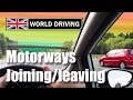 Joining and leaving a motorway driving lesson - Driving in the UK - Motorway tips