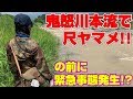 鬼怒川本流で尺ヤマメ!!の前に緊急事態発生!?