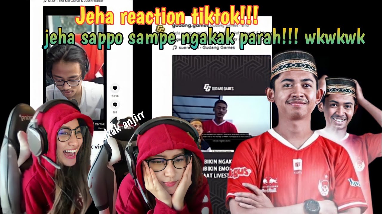 JEHA REACTION TIKTOK!!! JEHA REACT SAPPO SAMPE NGAKAK PARAH!!! WKWKWK