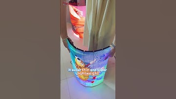 The LED Screen That Rolls Like a Carpet! #led #exhibition #leddisplayscreen