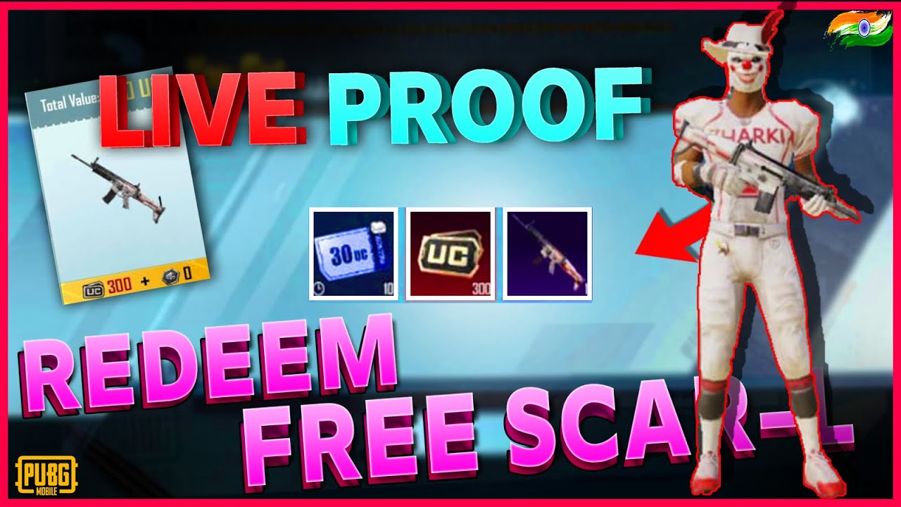 Live Proof Redeeming Free Scar-L Skin In Glowing Pack Event in Pubg ।। Pubg new Glowing Pack Event।।
