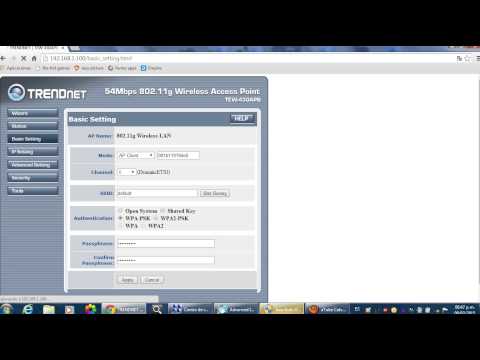 CONFIGURAR  ACCES  POINT  TRENDNET  TEW  430  APB  (HUGO NILTON)