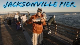 Jacksonville PIER fishing *NICE Speckled Trout