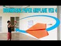 สอนพับจรวดบูมเมอแรง ร่อนกลับ วนกลับ บินกลับ ver 4 | boomerang paper airplane