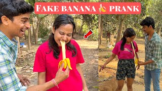 Fake banana 🍌 prank 😂 | funniest | 2024 pranks