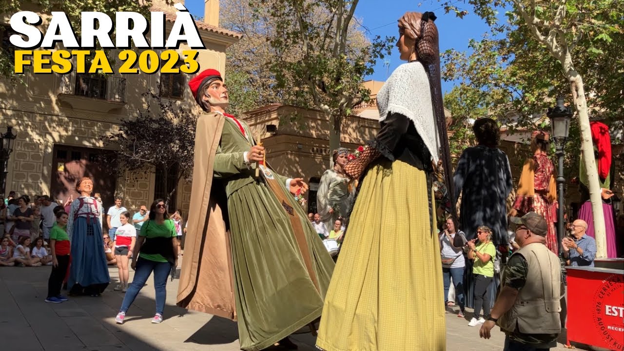 Festa Major de Sarrià 2023 Barcelona Trobada Gegantera | Giants Cercavila Parade