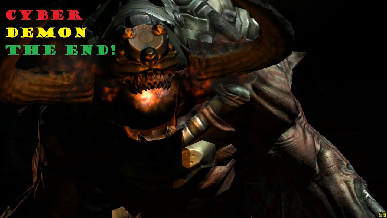 The end! Cyberdemon / level end (Doom 3 BFG ) - YouTube