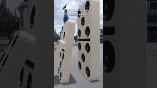 Domino Effect Simulation V5 #Domino #Experiments #Gravity