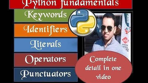 Python Fundamentals | Tokens | Literals | Operators