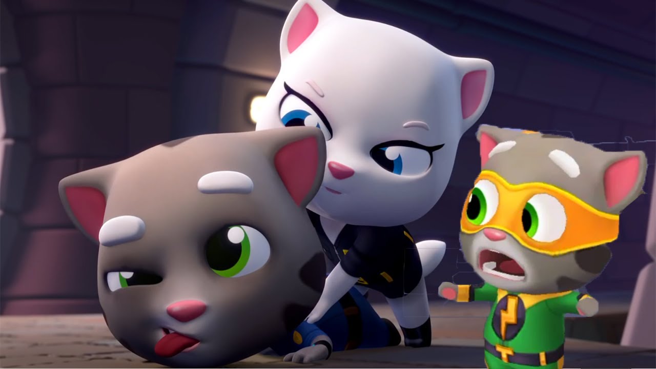 Talking Tom Gold Run Android Gameplay Superheroes Run Faster