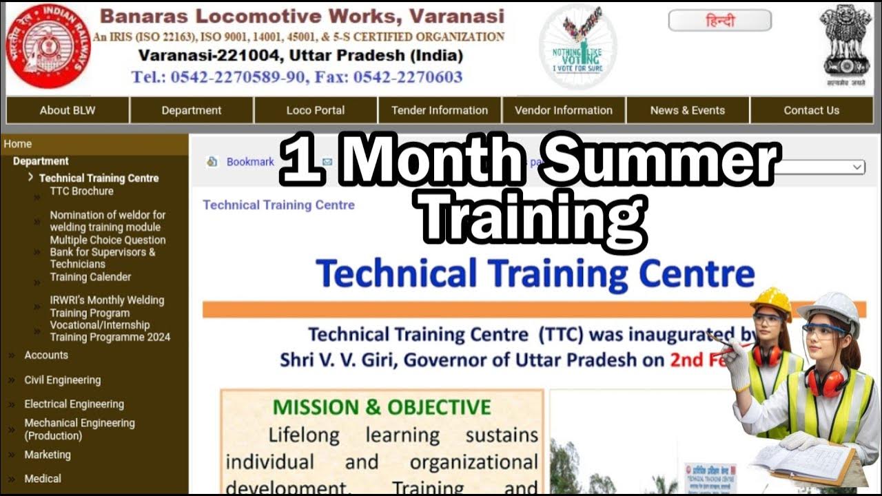 4 or 6 week summer Internship for B tech & Diploma DLW Varanasi Apply Online Job_seeker YouTube