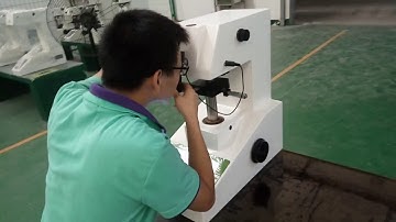 EBP brand DV-1AT-10.2 Digital Micro Vickers hardness tester operation video