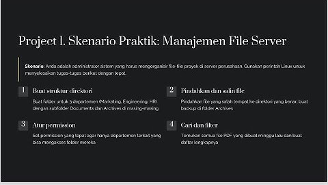 Tugas Project 1: Manajemen File Server - Sistem Operasi