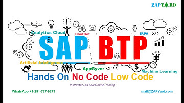 SAP BTP - Hands On No Code Low Code Training - June 4 2022 Batch