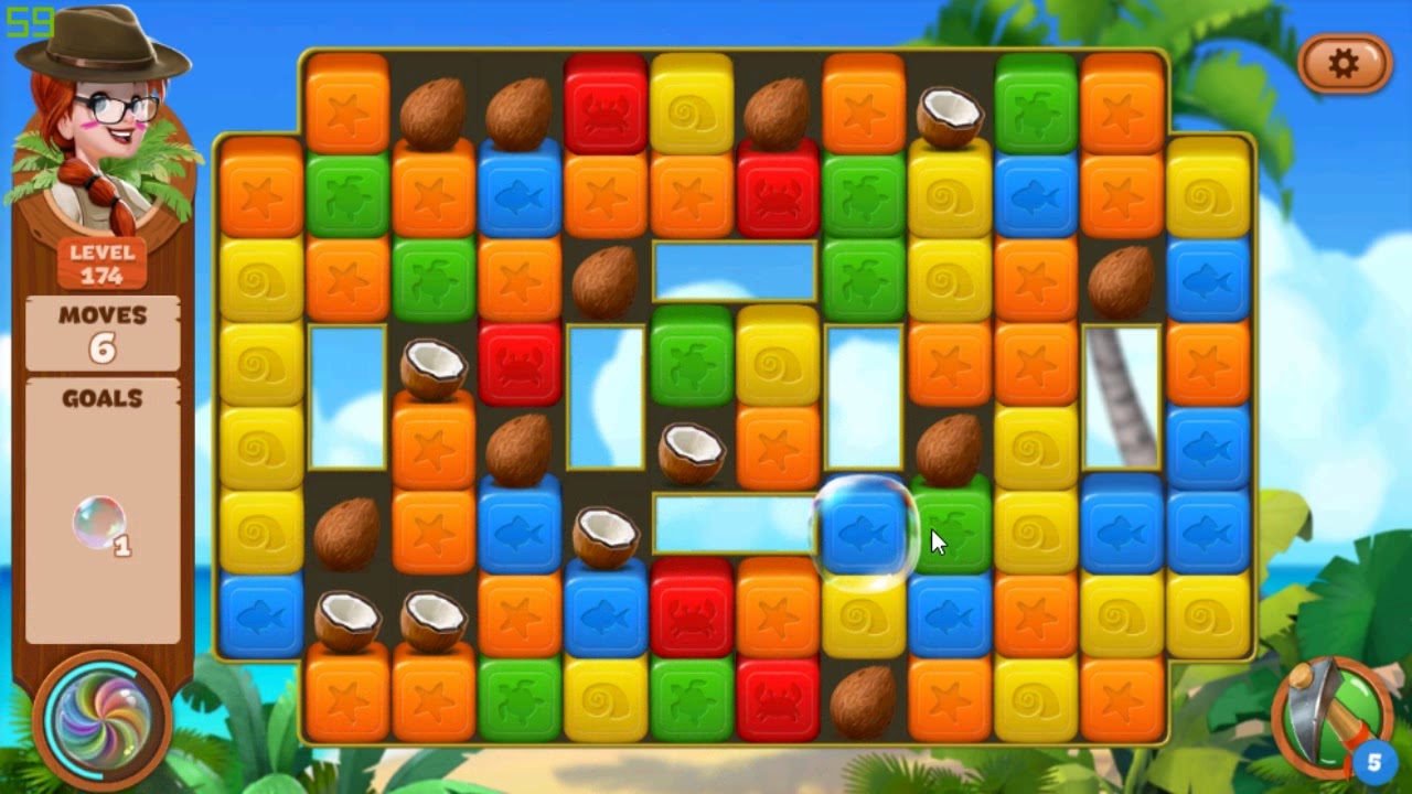 Lost Island Blast Adventure level 174