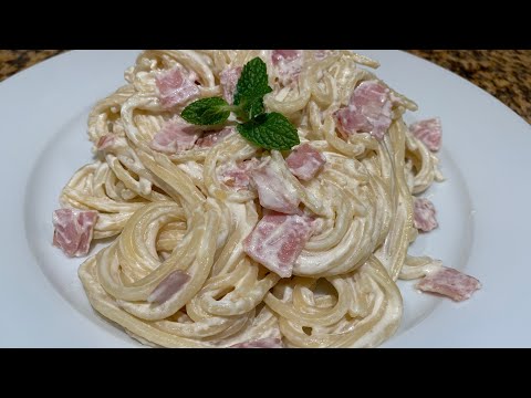 Video: Cómo Hacer Espaguetis Con Jamón