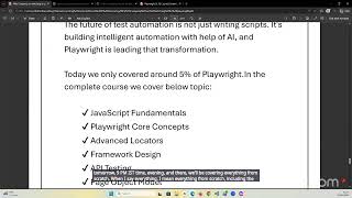 Why Company’s Are Switching to Playwright @ 10:15 AM (IST) by Mr.Robin Roy screenshot 4