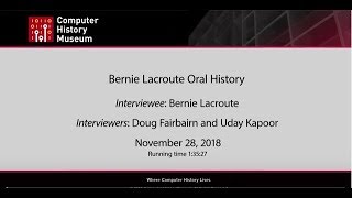 Oral History of Bernie Lacroute