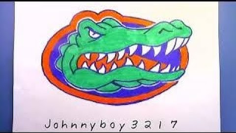 フロリダ・ゲイターズのロゴを簡単に描く方法