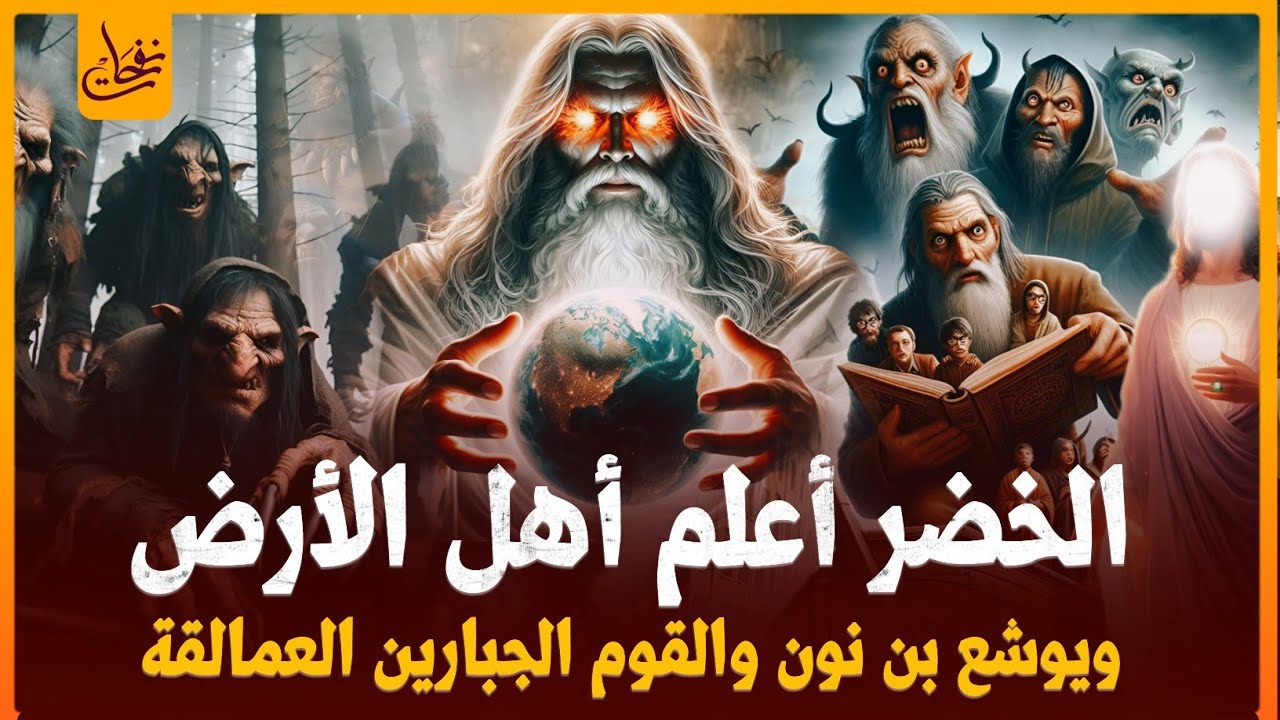 سلسلة قصص القران(12) قصة الخضر أعلم أهل الارض ويوشع بن نون وكالب بن يوفنا مع القوم الجبارين العمالقة