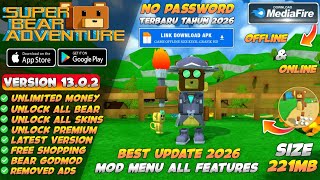 Super Bear Adventure Mod Apk v13.0.2 New Update 2026 - Unlimited Money & Unlock All Skins Item screenshot 2