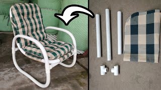How to make Garden Chair | DIY Full Steps Outdoor PVC Chair