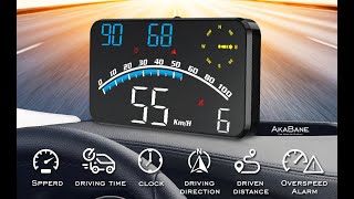 AkaBane Digital GPS Speedometer Heads up Display 5.5" Car HUD (G10) screenshot 4