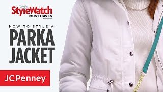 How To Style A Jacket Parka Outfit Ideas Jcpenney