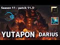 【韓国サーバー/D1】DFM Yutapon ダリウス(Darius) VS ドクタームンド(Dr.Mundo) TOP - Patch11.3 KR Ranked【LoL】