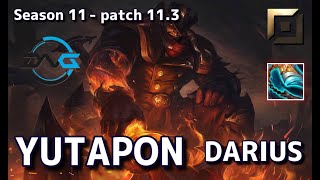 【韓国サーバー/D1】DFM Yutapon ダリウス(Darius) VS ドクタームンド(Dr.Mundo) TOP - Patch11.3 KR Ranked【LoL】