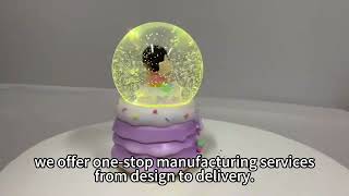 Anime Snow Magic Globe Magic | LED Christmas Glitter Globe Fantasy 🎄
