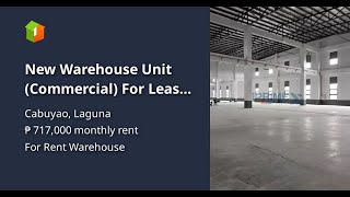 New Warehouse Unit (Commercial) For Lease in Cabuyao Laguna