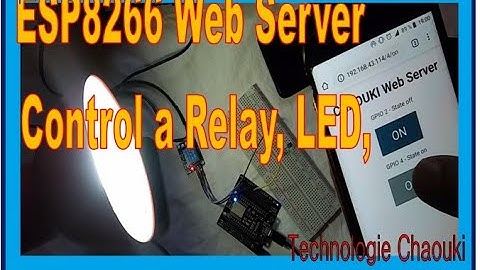 ESP8266 Web Server - Control a Relay, LED,