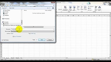 Introduction To Excel - How To Name and Save an Excel Workbook