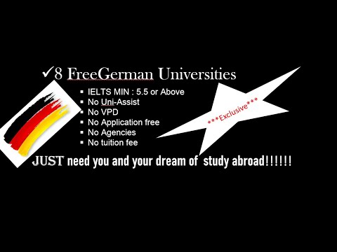 Master's German Universities Free Application Engineering 2021|*Exclusive* (No Uni-Asisst)