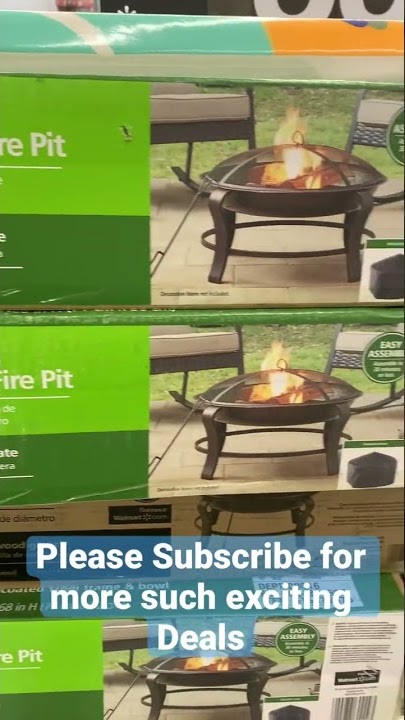 Mainstays 26 Metal Round Outdoor Wood-Burning Fire Pit, 53% OFF