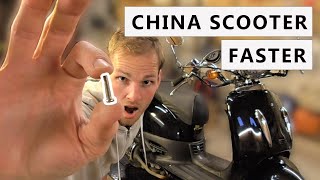 Benzhou 4 Stroke retro china Scooter Dethrottle and make it Faster (60km/h)