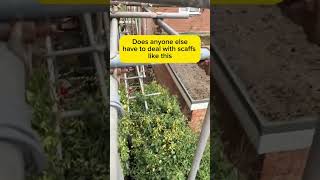 Has anyone had a scaffolding like this? 🥴🤣 #apprentice #fails #onsite #trades #tradesman
