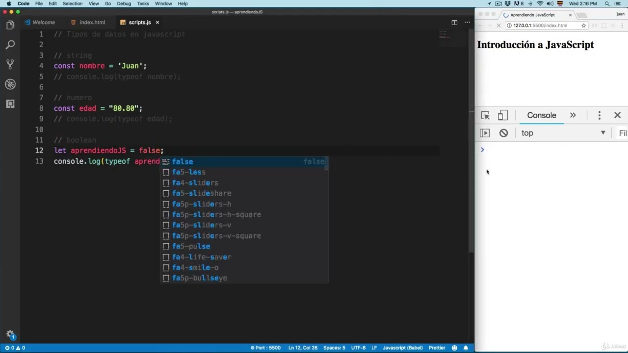 11  JavaScript y sus Tipos de Datos