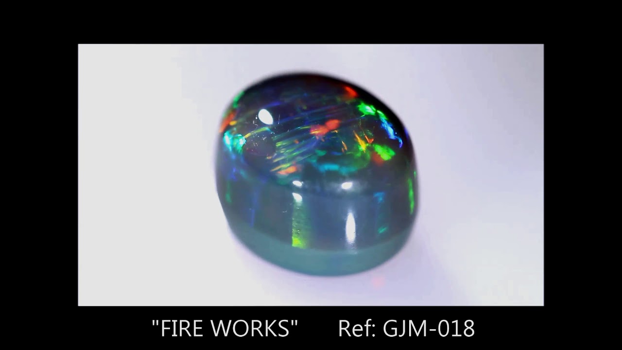 8.47ct Amazing Vertical Flashes Of Colour..Solid Opal GJM18 - YouTube