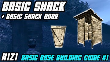 How To Craft BASIC SHACK And DOOR || Basic Base Building #1 // H1Z1