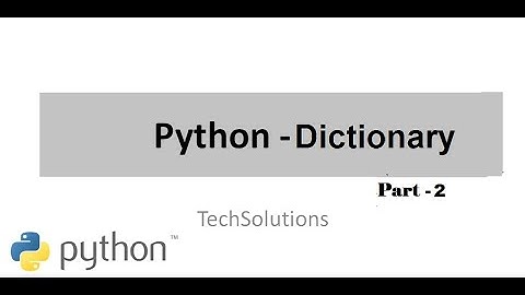 Python Dictionaries-PART 2 || Python tutorial || Learn Python