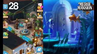 Merge Mansion | Landing Room Level 50 Part 484 🐡🐟🐠