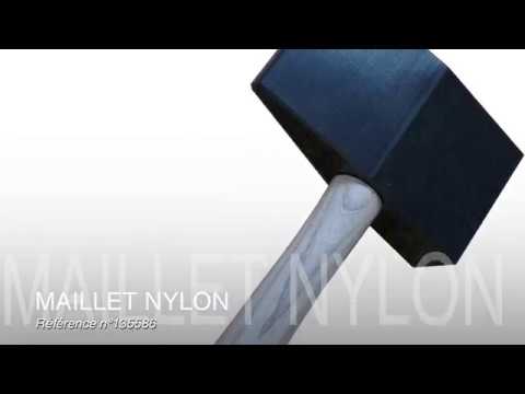 DIMOS - Maillet nylon 1 face droite et 1 biseautée - Réf: 135586 vidéo