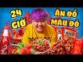 THỬ THÁCH 24 GIỜ ĂN TOÀN ĐỒ MÀU ĐỎ (Mazk Phá Phách #32)