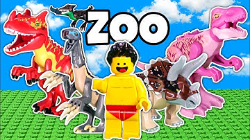 I built a DINOSAUR ZOO out of LEGO 