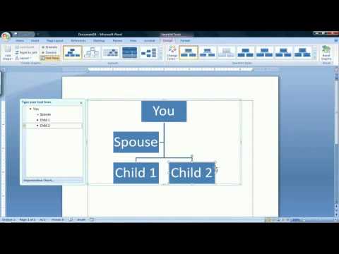 How To Make A Family Tree In Microsoft Word 2007 Youtube