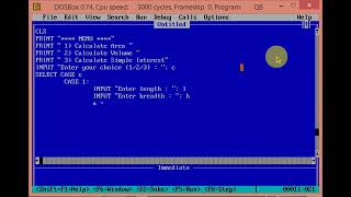 11 Tutorial on SELECT CASE Statement Menu Base Program.
