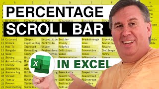 Excel - Scroll Bar for Percentages | ActiveX Control vs Forms Control Method - Episode 1045