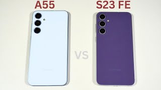 Samsung Galaxy A55 vs Galaxy S23 FE Speed Test and Camera Comparison